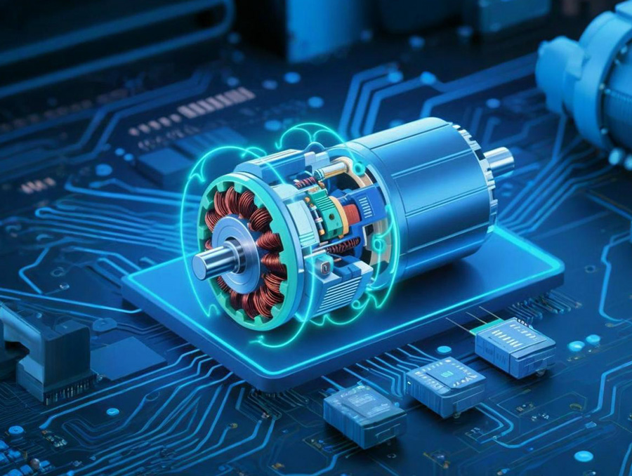 电机没有电刷是怎么驱动的？